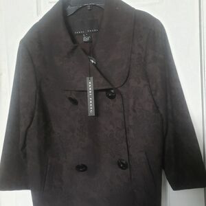 Yansi Fogel Women's Dark Brown Coat